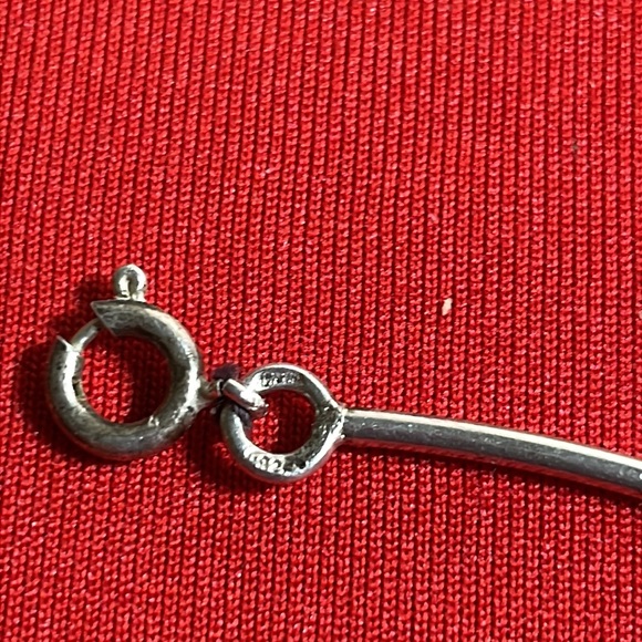 VINTAGE STERLING ‘LOVE’ NECKLACE (15”) - Picture 6 of 6